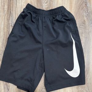 Nike Kids Gray Shorts with White Swoosh